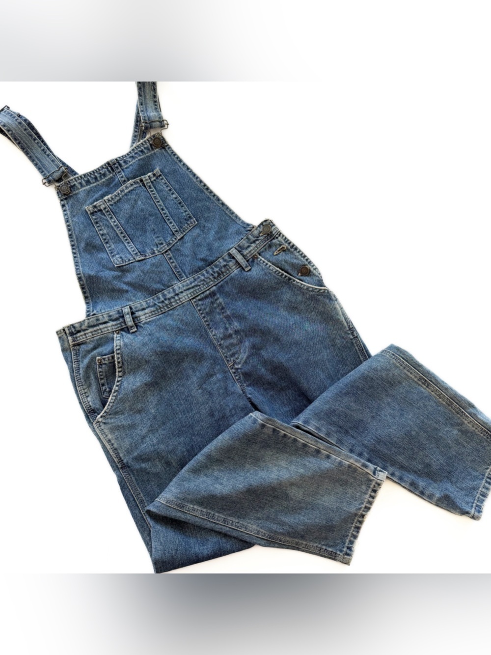Topshop Denim Overalls Women’s US Size 8 Crop Slim Leg